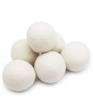 Premium XL Organic Wool Dryer Balls - 6 Pack | Eco-Friendly Unscented Non-Toxic Felt Laundry Balls | Anti-Static & Chemical-Free - 100% Natural New Zealand Wool - Buy Online on SooperMarket.com