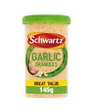 Schwartz Garlic Granules Drum 145 G | Ground from Whole Dried Cloves | Full-bodied Flavour and Aroma | Rich & Flavourful Taste | Perfect for Bolognese Pasta Sauces Pizza & Stir Fry single - Buy Online on SooperMarket.com
