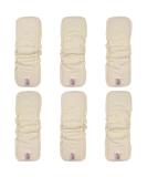 Littles and Bloomz 6 Bamboo Reusable Nappy Insert with Elastic Gussets 5 Layers Cloth Diaper Booster Liner BBC6 Bamboo Gusset 06 - Buy Online on SooperMarket.com