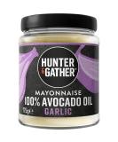 Garlic Avocado Oil Mayonnaise 175g | Hunter & Gather Avocado Mayo with Free Range Egg Yolk | Paleo Keto Sugar Gluten Free | Lemon Zest & Black Pepper | Pack of 1 - Buy Online on SooperMarket.com