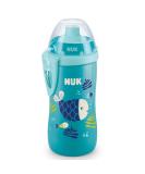Nuk Junior Cup drinking bottle with chameleon effect |18+ months |With color change |Refrested drinking cup with Push-Pull-Trink h fe |Clip & protective cap |BPA-free |300 ml |blue - Buy Online on SooperMarket.com