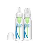 Dr. Brown s Natural Flow Anti-Colic Options+ Narrow Glass Baby Bottles 8 oz/250 mL with Level 1 Slow Flow Nipple 2 Pack 0m+ 8 oz 2 Pack - Buy Online on SooperMarket.com
