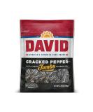 DAVID Roasted and Salted Cracked Pepper Jumbo Sunflower Seeds, Keto Friendly, 5.25 oz - Buy Online on SooperMarket.com