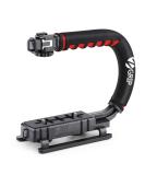 Zeadio Video Action Stabilizing Handle Grip Handheld Stabilizer with Hot-Shoe Mount for Canon Nikon Sony Panasonic Pentax Olympus DSLR Camera Camcorder Standard Version - Buy Online on SooperMarket.com