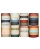 Knaid 40 Rolls Slim Washi Tape Gift Box Set - Decorative Paper Tapes for Scrapbooking & DIY Crafts - 10mm Wide - Ideal for Bullet Journals & Planners (Minimalist Design) - Buy Online on SooperMarket.com