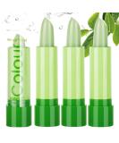 Gireatick 3Pcs Aloe Vera Lipstick - Temperature Changing Moisturizing Lip Gloss & Long-Lasting Lip Plumper Makeup Set - Shop Internationally! - Buy Online on SooperMarket.com