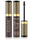 Eveline Eyebrow Mascara Brow&Go Thickening Fibers & Precision Brush | 10ml No. 02 Dark Perfect Eye Make-Up for International Shipping - Buy Online on SooperMarket.com