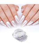Buy PrettyDiva White Moonlight Powder - Pearlescent Chrome Nail Art 0.2g | International Shipping - Buy Online on SooperMarket.com