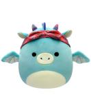 Squishmallows SQCR04125 Dark Teal 7.5" Dragon-Add Tatiana to Your Squad Ultrasoft Stuffed Animal Toy Official Kellytoy Plush Tatiana -Dark Teal - Buy Online on SooperMarket.com