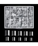 Buqikma 500PCS Short Nail Tips for Acrylic Nails - Clear False Nail Tips Short Artificial Tips for Manicure with Box #4 - Buy Online on SooperMarket.com