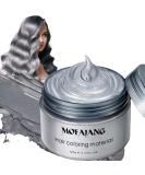 Silver Gray Hair Wax Pomade - Long Lasting Washable Temporary Color for Party Cosplay & Date | Non-Greasy Matte Styling Wax - Buy Online on SooperMarket.com