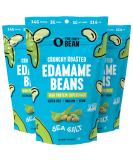 The Only Bean Sea Salt Edamame Beans - High Protein Keto Snack (14g Protein) - Gluten-Free, Vegan, Low Carb & Calorie - 4 oz (Pack of 3) - Buy Online on SooperMarket.com