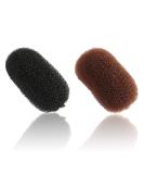 2 Pcs Charming Bump It Up Volume Inserts Hair Comb Do Beehive Hair Style Tool Hair Pads  Do Beehive Hair Base Styling Clip Accessories for Women Lady Girl (Black and Brown) A.Black and Brown - Buy Online on SooperMarket.com