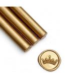 UNIQOOO Mailable Glue Gun Sealing Wax Sticks for Wax Seal Stamp - Metallic Antique Gold Great for Wedding Invitations Cards Envelopes Snail Mails Wine Packages Christmas Gift Ideas Pack of 8 - Buy Online on SooperMarket.com