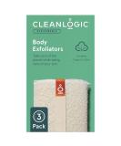 Cleanlogic Organic Cotton Exfoliating Body Scrubber - 3 Pack Reusable Exfoliator for Smooth Skin - Daily Skincare Routine Essential - Buy Online on SooperMarket.com