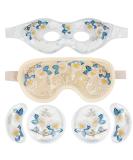 Camellia Cooling Gel Eye Mask Set - Reusable Cold/Hot Compress for Puffiness, Migraine, Dark Circles - 4 PCS - Buy Online on SooperMarket.com