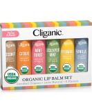 Cliganic Organic Lip Balm Set 6 Pack 0.15 fl oz (4.25 ml) Each - Buy Online on SooperMarket.com