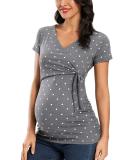 Love2Mi Maternity Breastfeeding Top - Long Sleeve V-Neck - Floral Design | Size L - Buy Online on SooperMarket.com