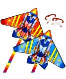 TOY Life 2 Pack Airplane Kites for Kids | Easy-to-Fly Large Beach Kite Set | Ideal Outdoor Gift for Children - Buy Online on SooperMarket.com