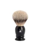 M HLE Classic Silvertip Badger Shaving Brush - Medium Black Precious Resin Handle - Handmade Luxury Shaving Tools for Men - Buy Online on SooperMarket.com