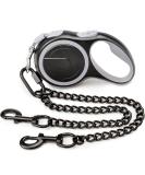 Fiyade Retractable Double Dog Leash for Large, Medium & Small Dogs - Extendable 5m Lead with Metal 70cm Double Ended Chain - L-5m+70cm - Buy Online on SooperMarket.com
