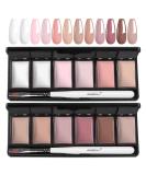 AIMEILI Hema Free Solid Gel Nail Polish 12 Colours Solid Nail Gel UV LED Soak Off White Pink Solid Cream Gel Polish Set 2 KIT002 - Buy Online on SooperMarket.com