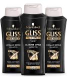 GLISS Hair Repair Shampoo Ultimate Repair for Heavily Damaged Hair 13.6 Ounces (Pack of 3) - Buy Online on SooperMarket.com
