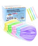 Rasav Kids Disposable Face Masks 100Pcs 3 Ply Kids Masks Disposable Breathable Colorful Cute Face masks for Children Girls & Boys - Buy Online on SooperMarket.com