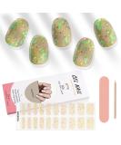 Kalolary 20PCS Luminous Glitter Gel Nail Polish Strips - Glow in the Dark Adhesive Full Wrap Stickers with Nail File - Cream White - Buy Online on SooperMarket.com