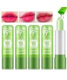 5 pieces aloe vera lipstick set magic temperature color change lip balm long -lasting moisturizer aloe vera jelly lipstick make -up set (set a) - Buy Online on SooperMarket.com