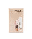 ST. MORIZ Glow & GO Gift Set - Professional Medium Tanning Mousse (200ml) Nude Shimmer Lip Gloss (2.4ml) Liquid Highlighter (2.4ml) & Velvet Tanning Mitt Brown - Buy Online on SooperMarket.com