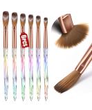Saviland Kolinsky Acrylic Nail Brush Set - 6 PCS Professional Crystal Brushes for Acrylic Application and Nail Extension - Sizes 4/6/8/10/12/14 - Buy Online on SooperMarket.com