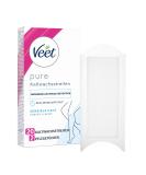 Veet pure cold wax strips for body arms and legs - hair removal for sensitive skin - up to 28 days of smooth skin - 10 double strips 20 single strips 20 pieces (1 Pack) - Buy Online on SooperMarket.com