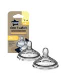 Tommee Tippee Advanced Anti-Colic Baby Bottle Nipples Breast-like Soft Silicone Medium Flow 3m+ 2 Count Medium Flow 2 - Buy Online on SooperMarket.com