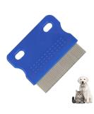 Flea Comb for Dogs and Cats - Stainless Steel Fine Tooth Grooming Tool for Tear Stains, Fleas, Lice - Pet Grooming Comb - Buy Online on SooperMarket.com