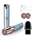 Facial Hair Removal for Women(as seen on tv) ,Painless Hair Shaver Rechargeable,2 x Replacement Heads Included, Lady Face Electric Razor for Lip, Chin ,arms ,The Best Female Mustache Remover Blue(brand Packaging) - Buy Online on SooperMarket.com