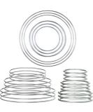 24 Pieces Metal Rings Hoops Metal Dream Catcher Rings Metal Macrame Rings Steel Craft Rings Metal Floral Hoop for Wreaths Macrame Projects(Gold  3.5/5/ 7.5/10/ 12/16 cm) - Buy Online on SooperMarket.com