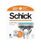 Schick Quattro Titanium Refills  Schick Quattro Refills, Mens Razor Refills, 6 Count 6 Count (Pack of 1) - Buy Online on SooperMarket.com