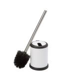Bath Bliss Bowl Holder with Self Closing Lid - Space Saver, Deep Cleaning, Finger Print Proof Finish - Hygienic Toilet Brushes - White (1 Pack) - Buy Online on SooperMarket.com