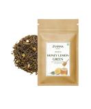ZYANNA Honey Lemon Green Tea - Premium Indian Loose Leaf Green Tea (3.53oz) | 100% Natural Refreshing Blend with Honey Extract & Lemon Peels | 50 Cups - Buy Online on SooperMarket.com