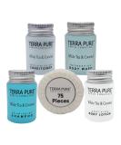 White Tea and Coconut Hotel Soaps & Toiletries Bulk Set | Terra Pure Collection | 1oz Shampoo, Conditioner, Body Wash, Lotion & 1.25oz Bar Soap | 75-Piece Travel Size Kit - Buy Online on SooperMarket.com