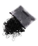 HanyoSheng 1000 pieces hair hair tie mini elastic ligaments black rubber bands rubber hair bands braiding for women girls and daily hairstyles - Buy Online on SooperMarket.com