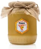 Raw Rapeseed Honey 1.1kg in Glass Jar - Pure & Natural Unpasteurized Honey - Buy Online on SooperMarket.com