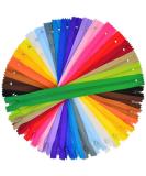 100-Piece 12-inch Nylon Coil Zippers Set - Colorful Sewing Supplies for Tailors and Crafts (20 Assorted Colors) - Buy Online on SooperMarket.com