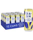 Dash Water Lemon - 12 x Lemon Flavoured Sparkling Spring Water - NO Sugar NO Sweetener NO Calories - Infused with Wonky Fruit (12 x 330ml cans) Cans (330 ml) - Buy Online on SooperMarket.com