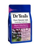 Dr Teal's Pure Epsom Salt Soak, Black Elderberry with Vitamin D, 3 lbs - Buy Online on SooperMarket.com