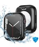 Tensea 2-in-1 Waterproof Apple Watch Screen Protector Case - Series 8/7, 45mm - Matte Black - Buy Online on SooperMarket.com