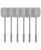 MR.SIGA Heavy Duty Long Handle Fly Swatter, Gray, 6 Pack - Buy Online on SooperMarket.com