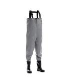 Foxelli Chest Waders - Waterproof Fishing Waders for Men & Women with Boots | Lightweight 2-ply Nylon/PVC Construction | Size 10 - Buy Online on SooperMarket.com