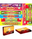 Retro Chew Mixed Bars Sweets Collections - Perfect For Birthdays & Special Occasions - 12 x Mixed Chew Bars 18g - Buy Online on SooperMarket.com